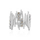 I2 Champagne Diamond Silver Ring (de Melo)