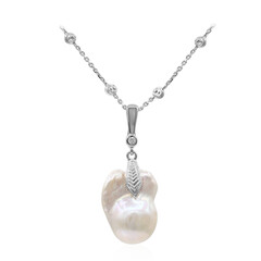 Freshwater pearl Silver Necklace (TPC)