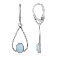 Larimar Silver Earrings