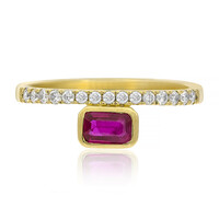 14K AAA Mozambique Ruby Gold Ring (CIRARI)