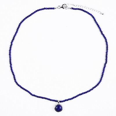 Lapis Lazuli Silver Necklace