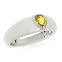 Yellow Sapphire Silver Ring