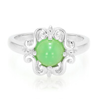 Imperial Chrysoprase Silver Ring