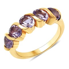 Rose de France Amethyst Silver Ring