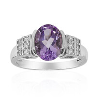 Rose de France Amethyst Silver Ring