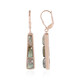 Green Maniry Labradorite Silver Earrings (KM by Juwelo)