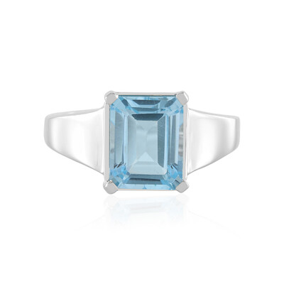 Sky Blue Topaz Silver Ring