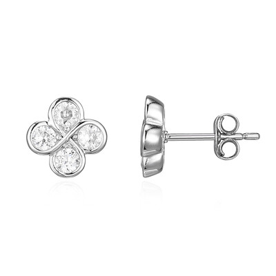 Zircon Silver Earrings