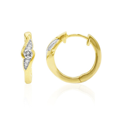 14K IF (D) Diamond Gold Earrings (Annette)