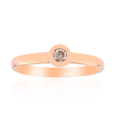 9K SI1 Argyle Rose De France Diamond Gold Ring (Annette)