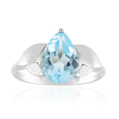 Sky Blue Topaz Silver Ring