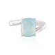 Blue Chalcedony Silver Ring