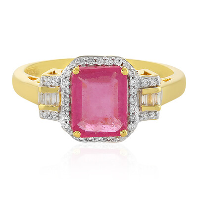 Madagascar Pink Sapphire Silver Ring