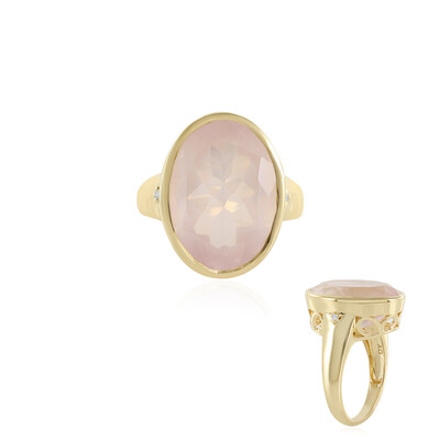 Rose Quartz Silver Ring