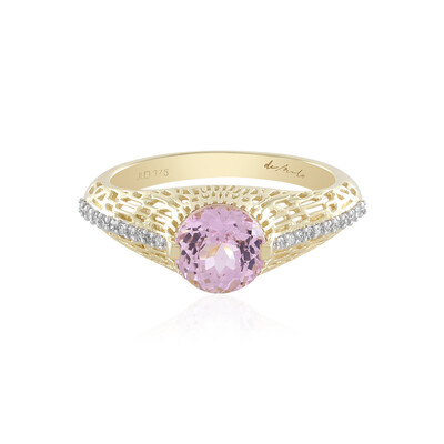 9K AAA Brazilian Kunzite Gold Ring (de Melo)