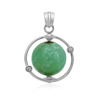 Chrysoprase Silver Pendant