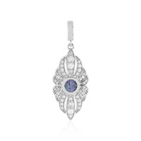 Unheated Tanzanite Silver Pendant