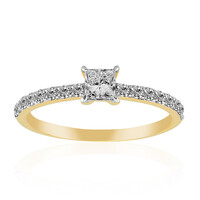 14K VVS1 (G) Diamond Gold Ring