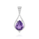 Siberian Amethyst Silver Pendant