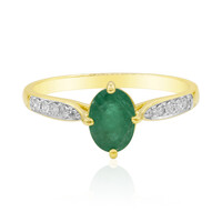 9K Zambian Emerald Gold Ring (Adela Gold)