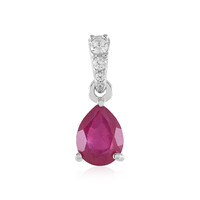 Madagascar Ruby Silver Pendant