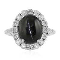 Indian star diopside Silver Ring