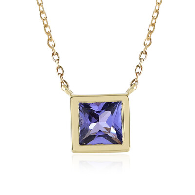 9K AAA Tanzanite Gold Necklace