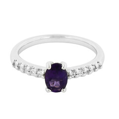 Amethyst Silver Ring