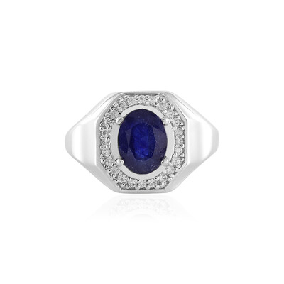 Madagascar Blue Sapphire Silver Ring