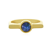 Blue Star Sapphire Silver Ring