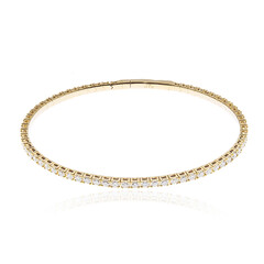 14K SI1 (H) Diamond Gold Bangle (CIRARI)