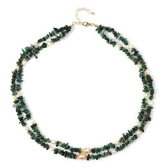 Zambian Emerald Silver Necklace