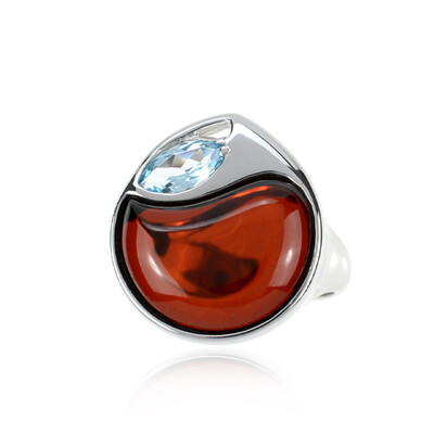 Baltic Amber Silver Ring (dagen)