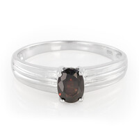 Chocolate Zircon Silver Ring