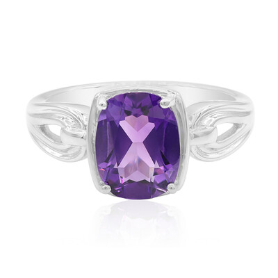 Bolivian Amethyst Silver Ring