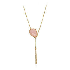 Rose Quartz Silver Necklace