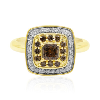 18K SI1 Argyle Cognac Diamond Gold Ring (Mark Tremonti)