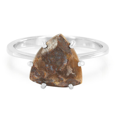 Dinosaur Bone Silver Ring