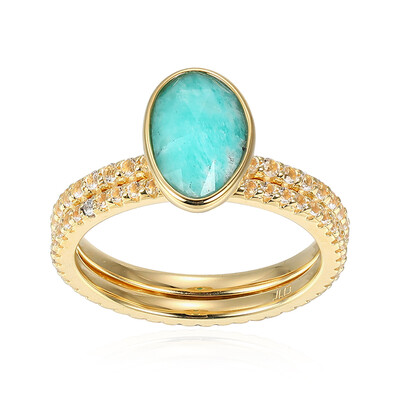 Amazonite Silver Ring