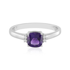 Zambian Amethyst Silver Ring