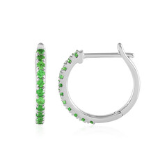 Tsavorite Silver Earrings