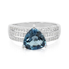 London Blue Topaz Silver Ring