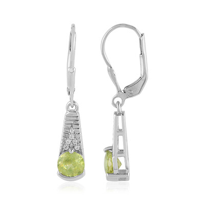 Sphene Silver Earrings