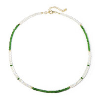 Russian Diopside Silver Necklace