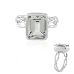 White Topaz Silver Ring