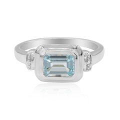 Sky Blue Topaz Silver Ring