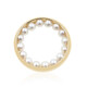 9K White Freshwater Pearl Gold Pendant (de Melo)