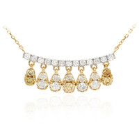 14K SI2 Fancy Diamond Gold Necklace (CIRARI)