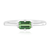 Benedito Green Tourmaline Silver Ring