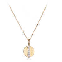 9K I3 (I) Diamond Gold Necklace